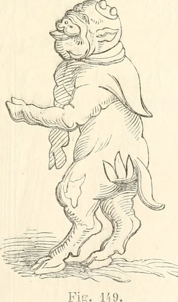 An illustration from Histoire de la caricature et du grotesque dans la littérature et dans l'art, 1875, leaf 270