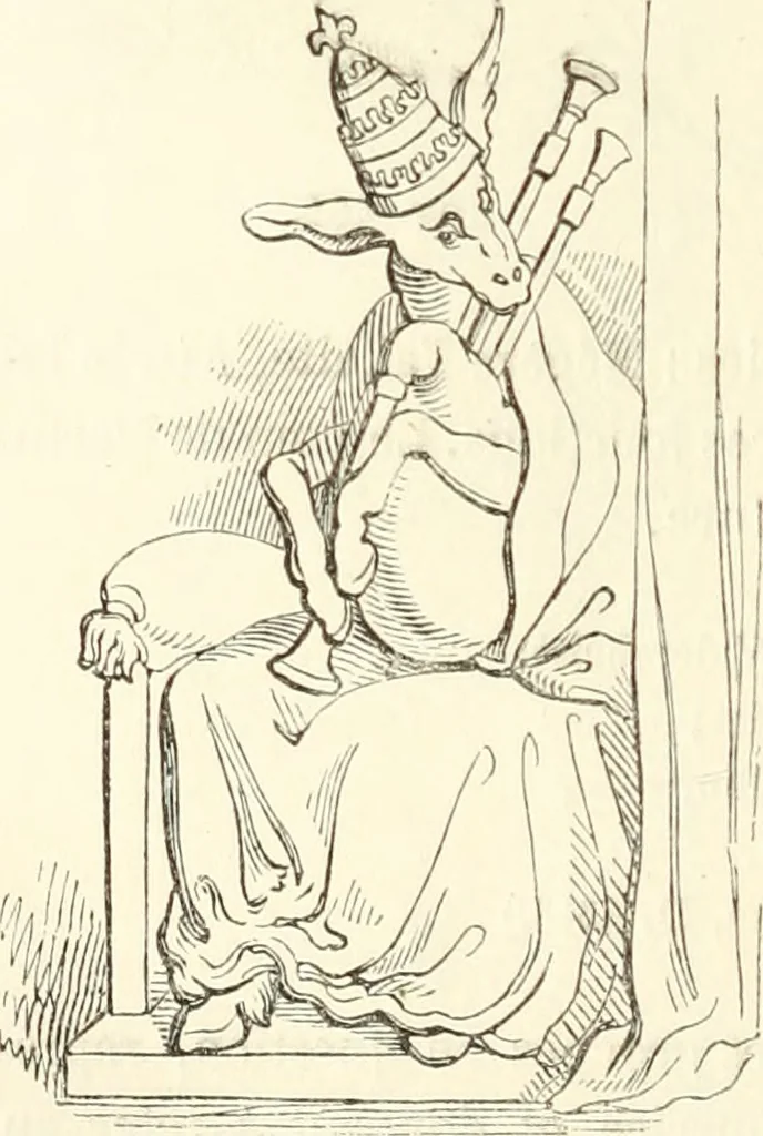 An illustration from Histoire de la caricature et du grotesque dans la littérature et dans l'art, 1875, leaf 273