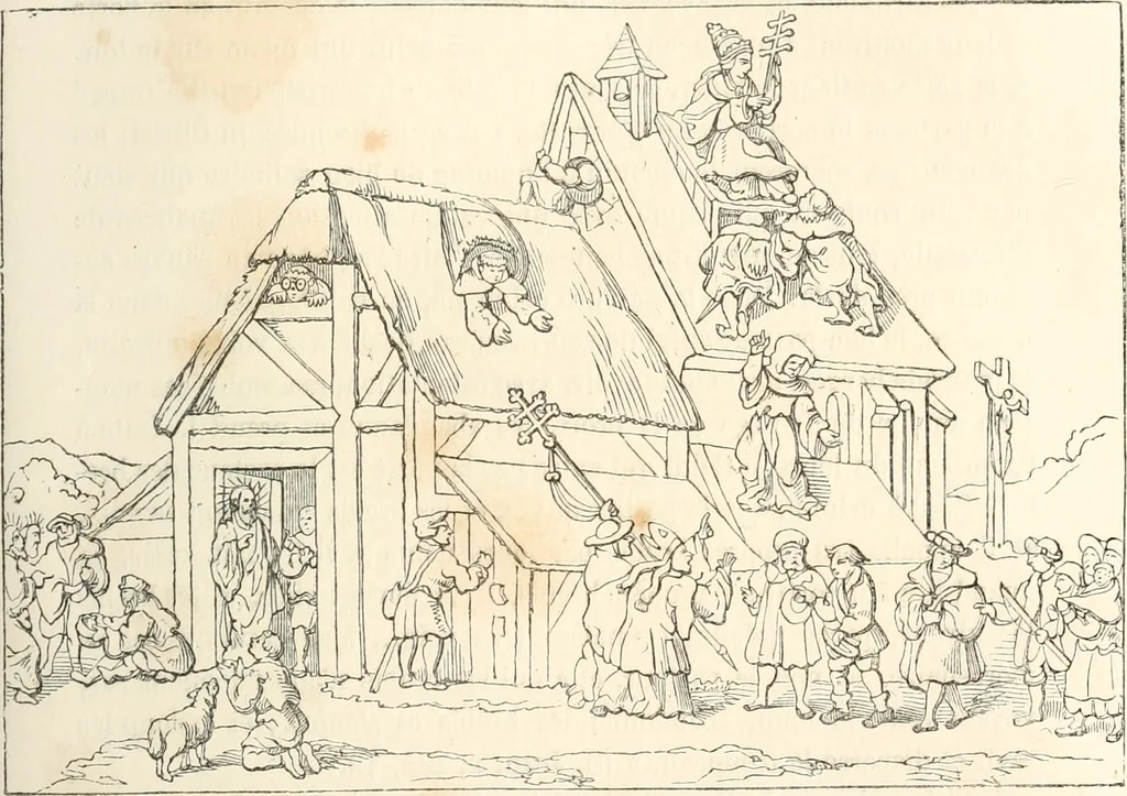 An illustration from Histoire de la caricature et du grotesque dans la littérature et dans l'art, 1875, leaf 274