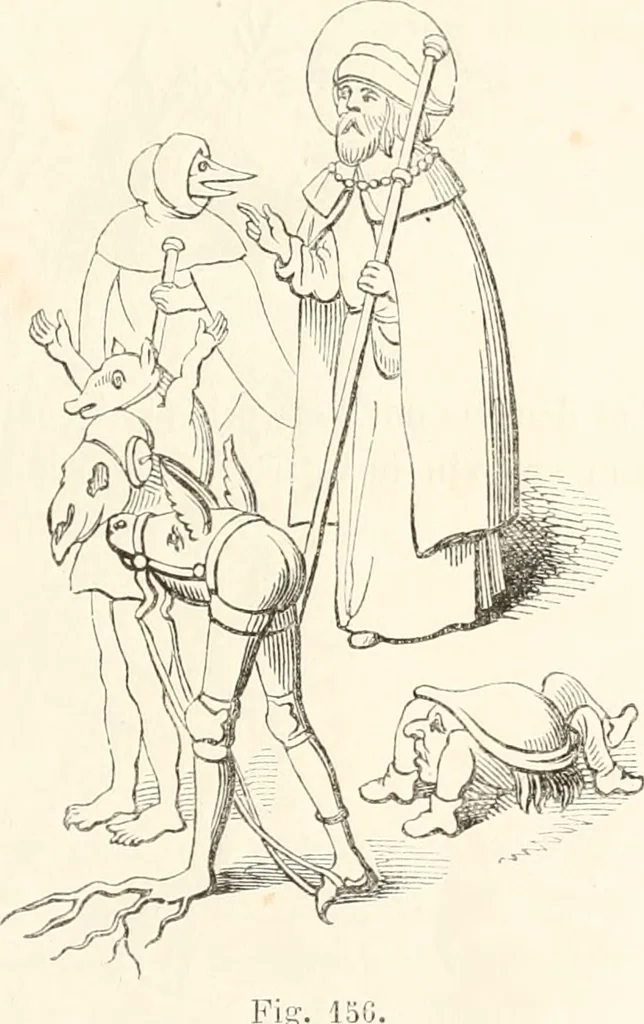 An illustration from Histoire de la caricature et du grotesque dans la littérature et dans l'art, 1875, leaf 304