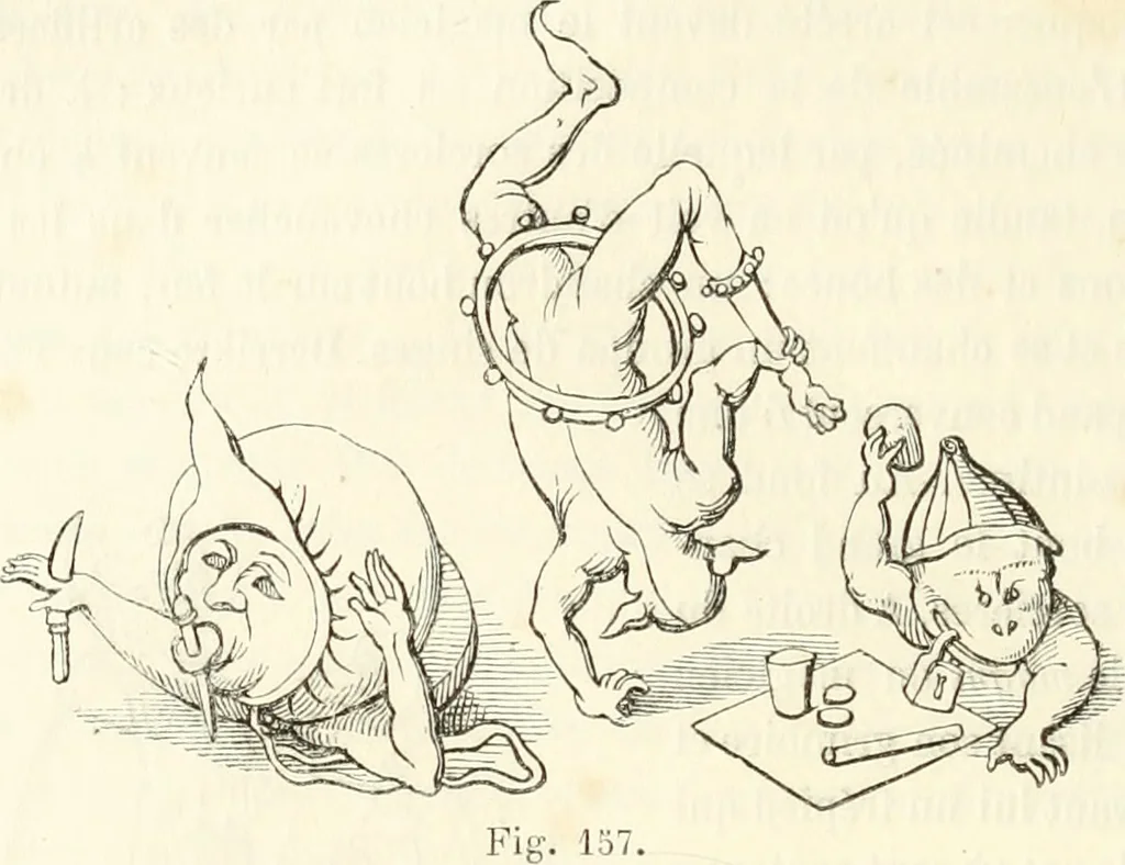 An illustration from Histoire de la caricature et du grotesque dans la littérature et dans l'art, 1875, leaf 305