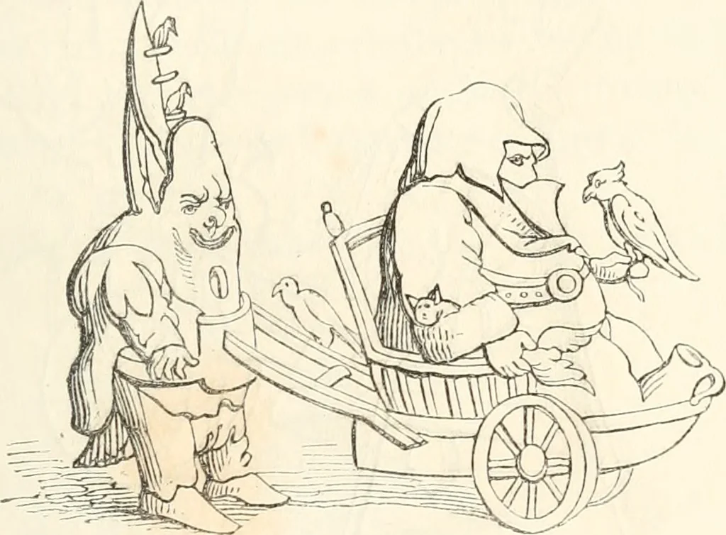An illustration from Histoire de la caricature et du grotesque dans la littérature et dans l'art, 1875, leaf 306