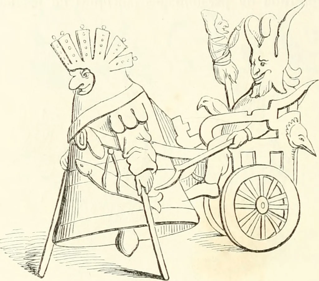 An illustration from Histoire de la caricature et du grotesque dans la littérature et dans l'art, 1875, leaf 307