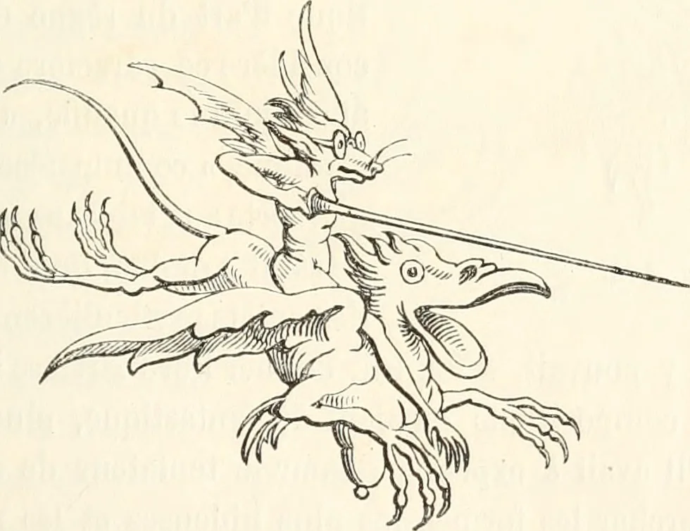 An illustration from Histoire de la caricature et du grotesque dans la littérature et dans l'art, 1875, leaf 308