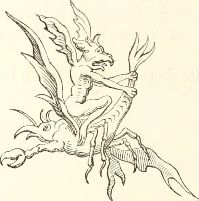 An illustration from Histoire de la caricature et du grotesque dans la littérature et dans l'art, 1875, leaf 309