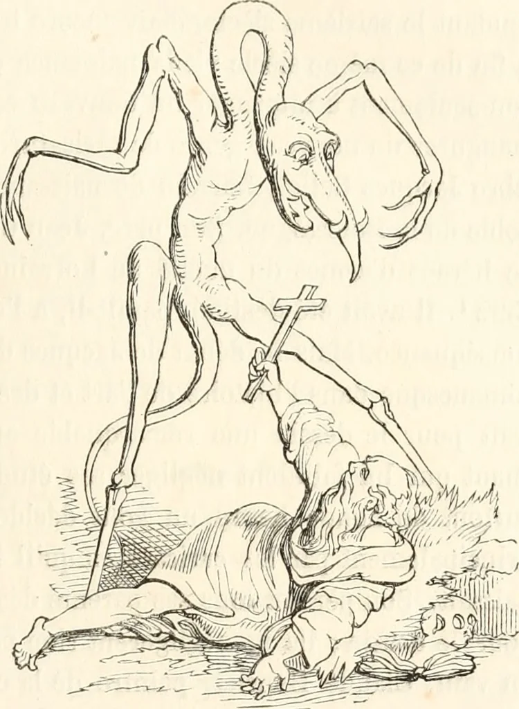 An illustration from Histoire de la caricature et du grotesque dans la littérature et dans l'art, 1875, leaf 310