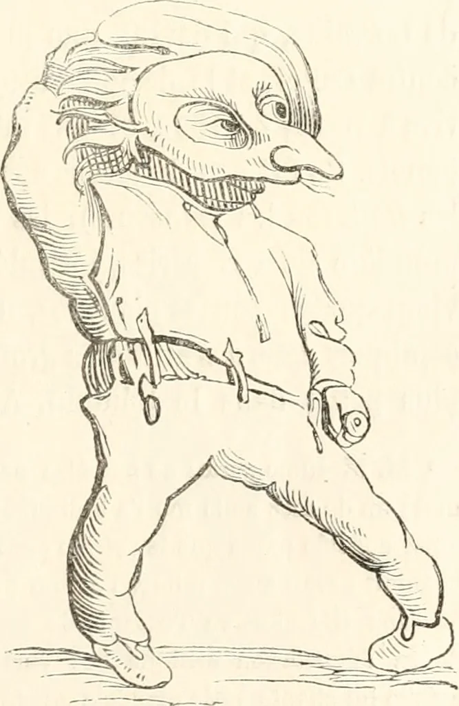 An illustration from Histoire de la caricature et du grotesque dans la littérature et dans l'art, 1875, leaf 314