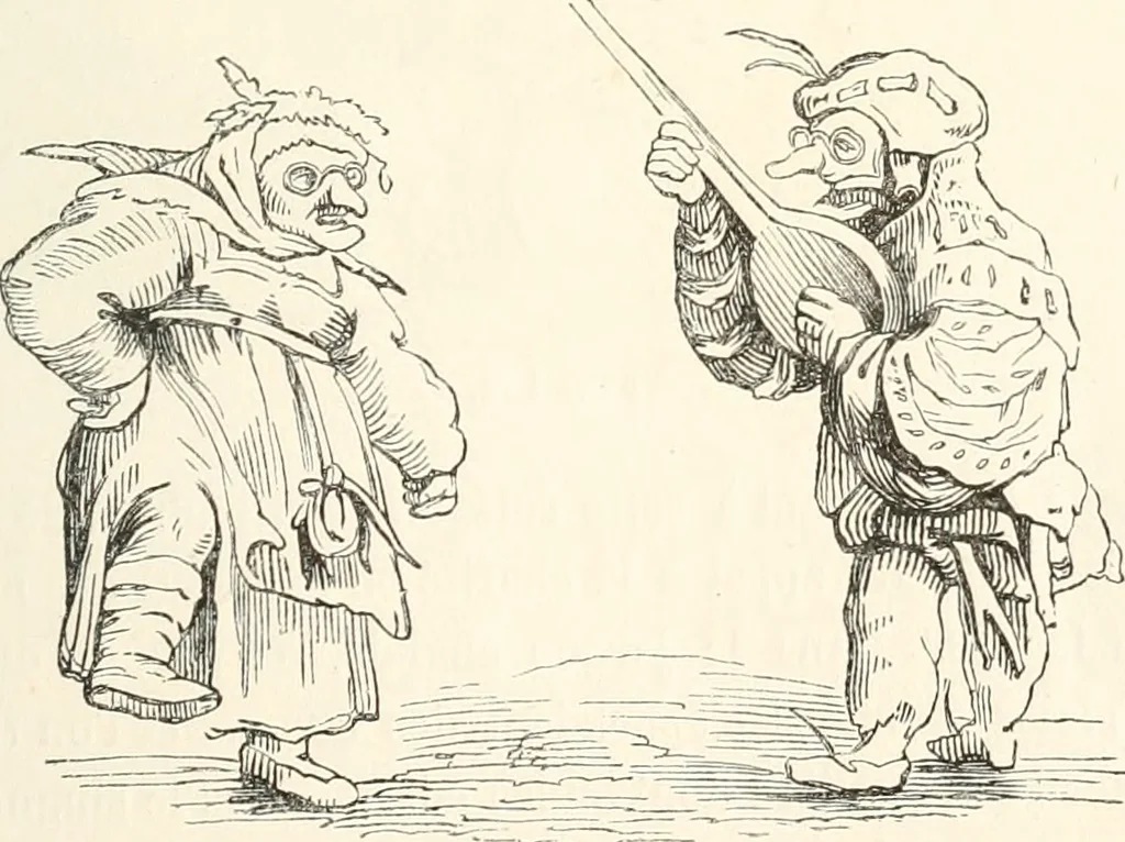 An illustration from Histoire de la caricature et du grotesque dans la littérature et dans l'art, 1875, leaf 316
