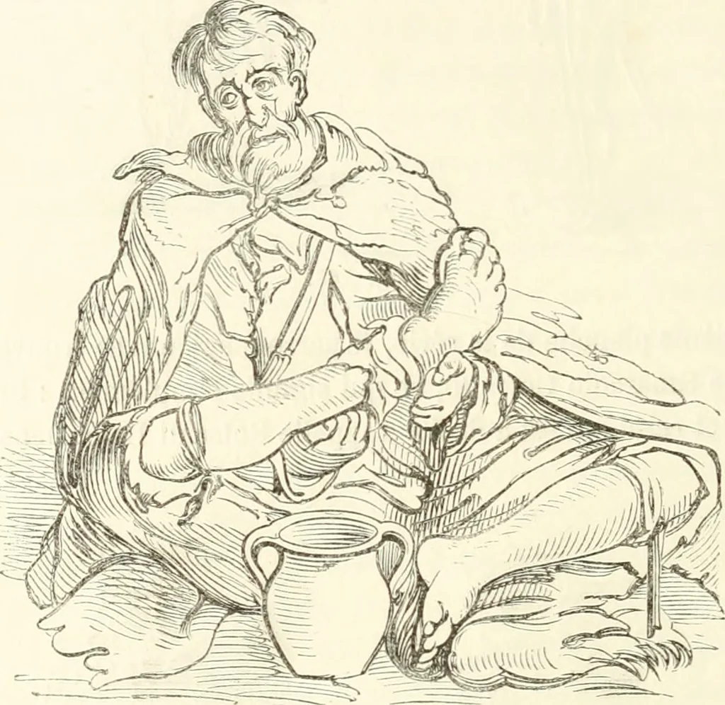 An illustration from Histoire de la caricature et du grotesque dans la littérature et dans l'art, 1875, leaf 317