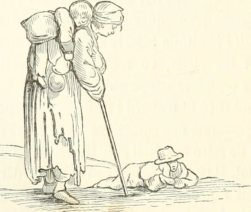 An illustration from Histoire de la caricature et du grotesque dans la littérature et dans l'art, 1875, leaf 319