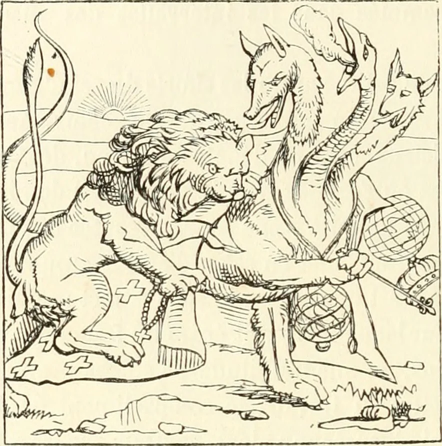 An illustration from Histoire de la caricature et du grotesque dans la littérature et dans l'art, 1875, leaf 363