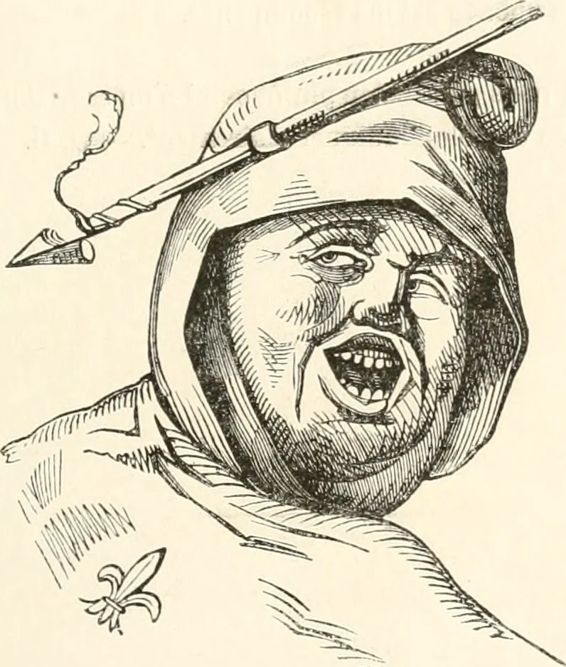 An illustration from Histoire de la caricature et du grotesque dans la littérature et dans l'art, 1875, leaf 366