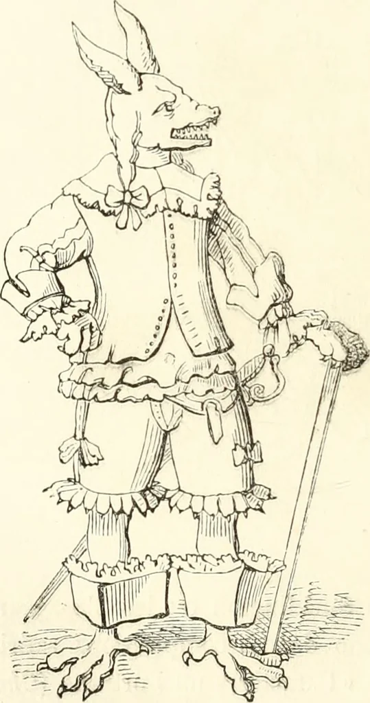 An illustration from Histoire de la caricature et du grotesque dans la littérature et dans l'art, 1875, leaf 373