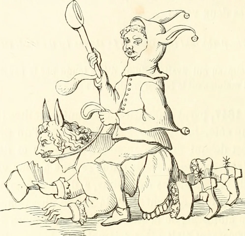 An illustration from Histoire de la caricature et du grotesque dans la littérature et dans l'art, 1875, leaf 375