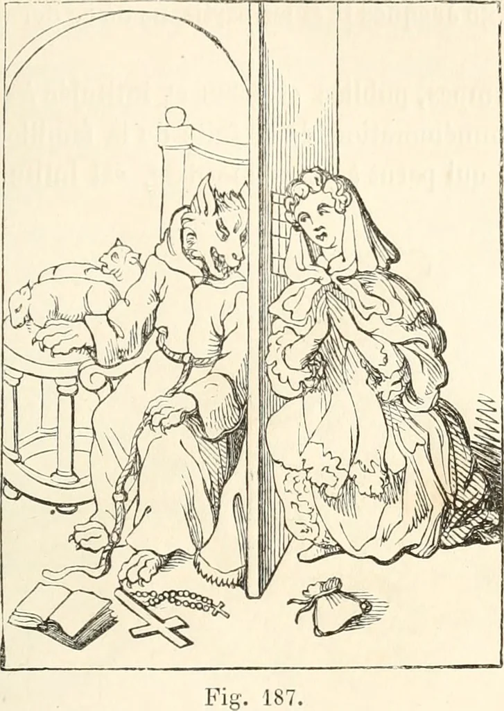An illustration from Histoire de la caricature et du grotesque dans la littérature et dans l'art, 1875, leaf 412