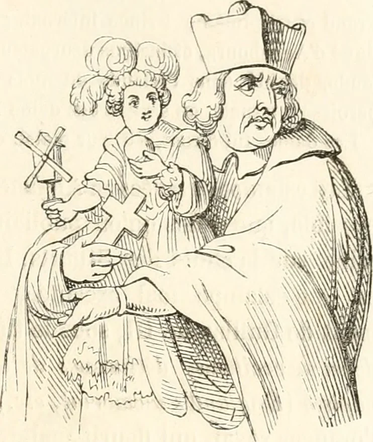 An illustration from Histoire de la caricature et du grotesque dans la littérature et dans l'art, 1875, leaf 414