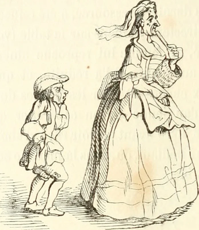 An illustration from Histoire de la caricature et du grotesque dans la littérature et dans l'art, 1875, leaf 441