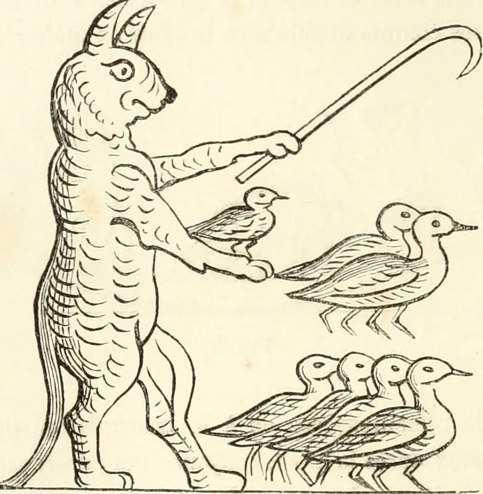 An illustration from Histoire de la caricature et du grotesque dans la littérature et dans l'art, 1875, leaf 45