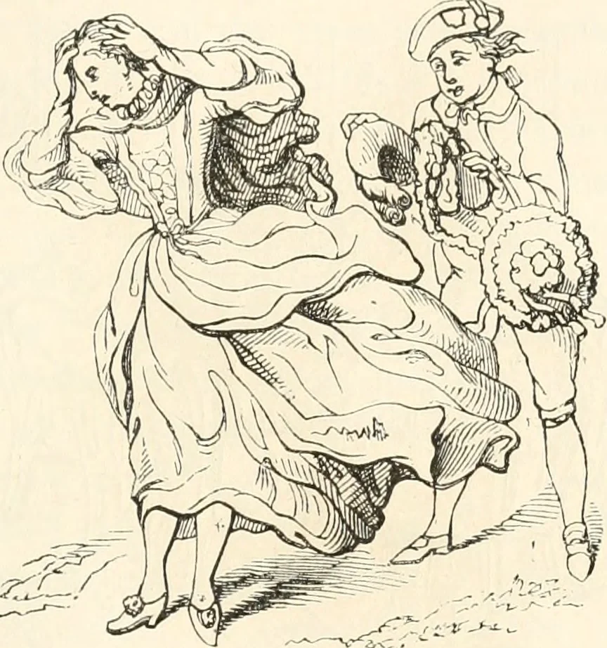 An illustration from Histoire de la caricature et du grotesque dans la littérature et dans l'art, 1875, leaf 452
