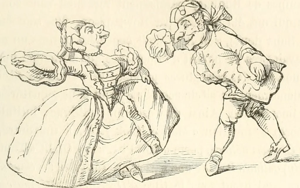 An illustration from Histoire de la caricature et du grotesque dans la littérature et dans l'art, 1875, leaf 458
