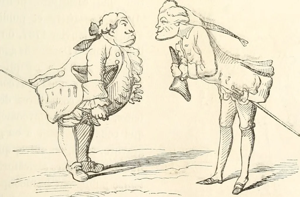 An illustration from Histoire de la caricature et du grotesque dans la littérature et dans l'art, 1875, leaf 458