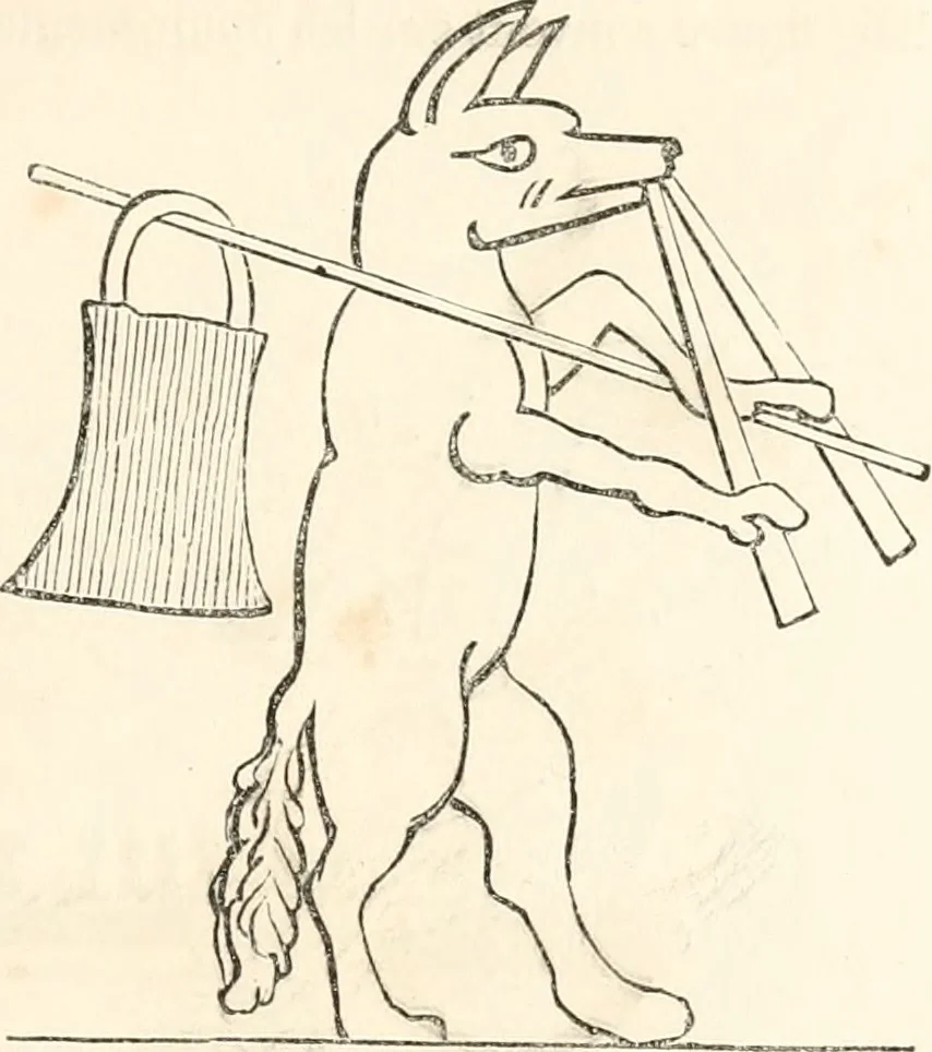 An illustration from Histoire de la caricature et du grotesque dans la littérature et dans l'art, 1875, leaf 46