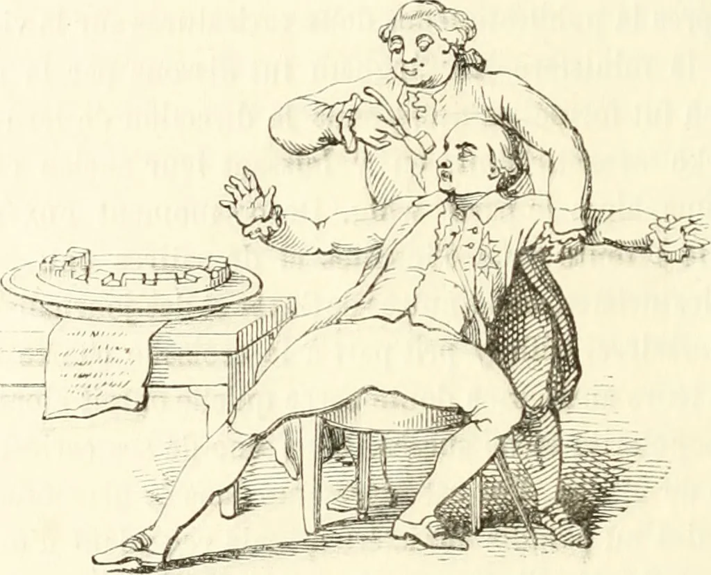 An illustration from Histoire de la caricature et du grotesque dans la littérature et dans l'art, 1875, leaf 465