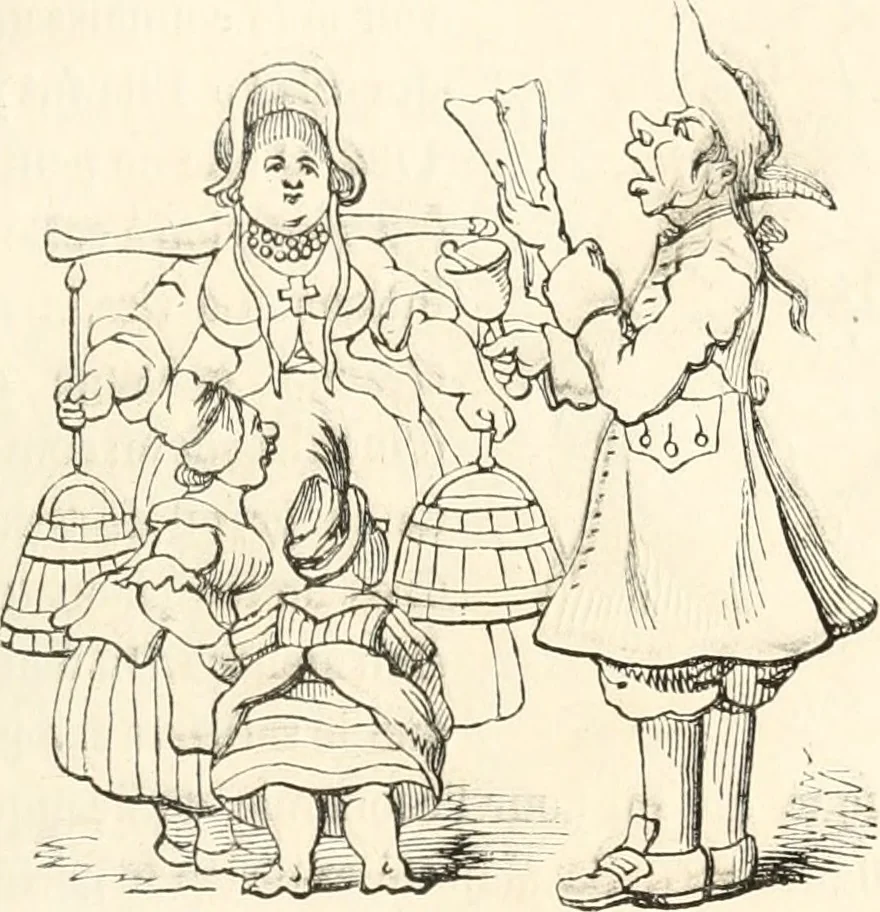 An illustration from Histoire de la caricature et du grotesque dans la littérature et dans l'art, 1875, leaf 470