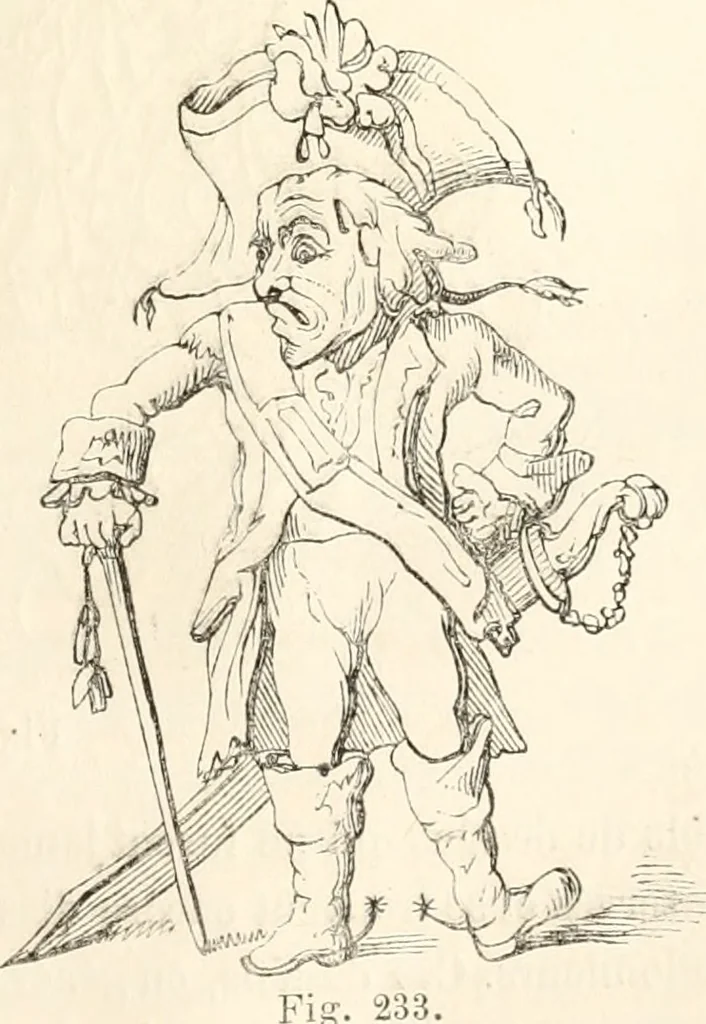 An illustration from Histoire de la caricature et du grotesque dans la littérature et dans l'art, 1875, leaf 482