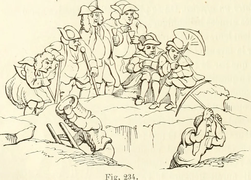 An illustration from Histoire de la caricature et du grotesque dans la littérature et dans l'art, 1875, leaf 483