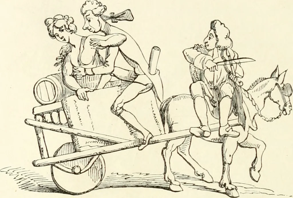 An illustration from Histoire de la caricature et du grotesque dans la littérature et dans l'art, 1875, leaf 487