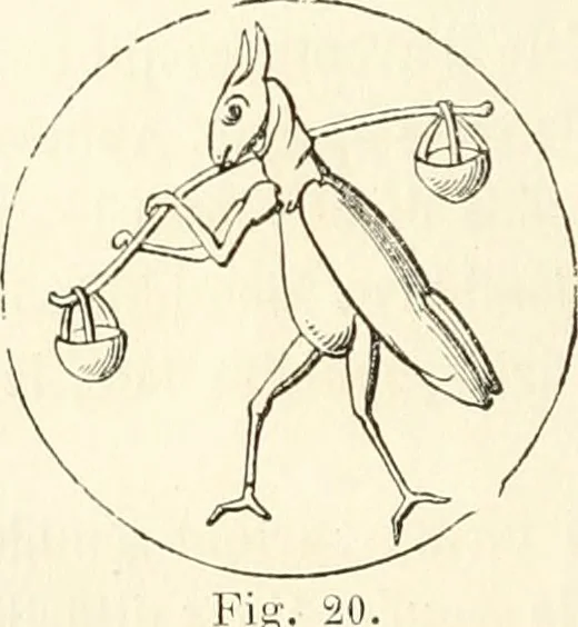 An illustration from Histoire de la caricature et du grotesque dans la littérature et dans l'art, 1875, leaf 71