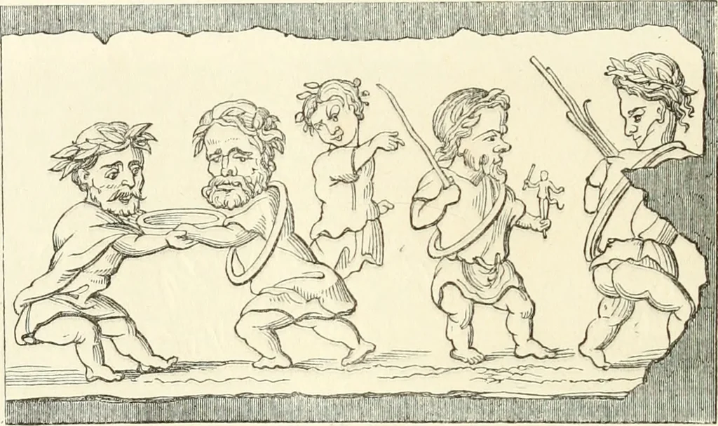 An illustration from Histoire de la caricature et du grotesque dans la littérature et dans l'art, 1875, leaf 73