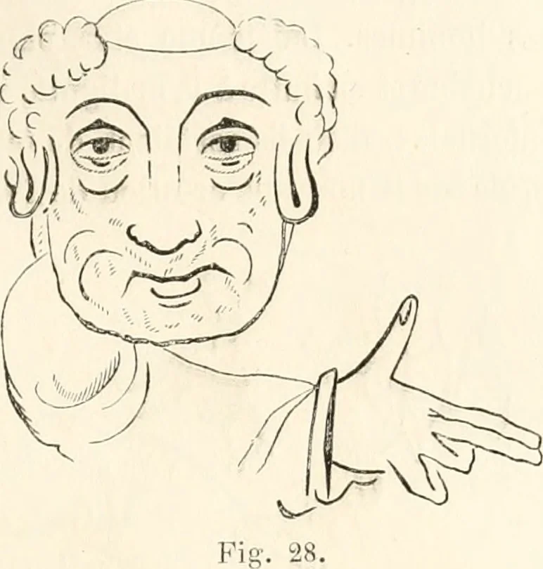 An illustration from Histoire de la caricature et du grotesque dans la littérature et dans l'art, 1875, leaf 90