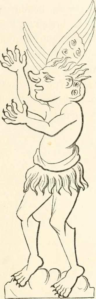 An illustration from Histoire de la caricature et du grotesque dans la littérature et dans l'art, 1875, leaf 92