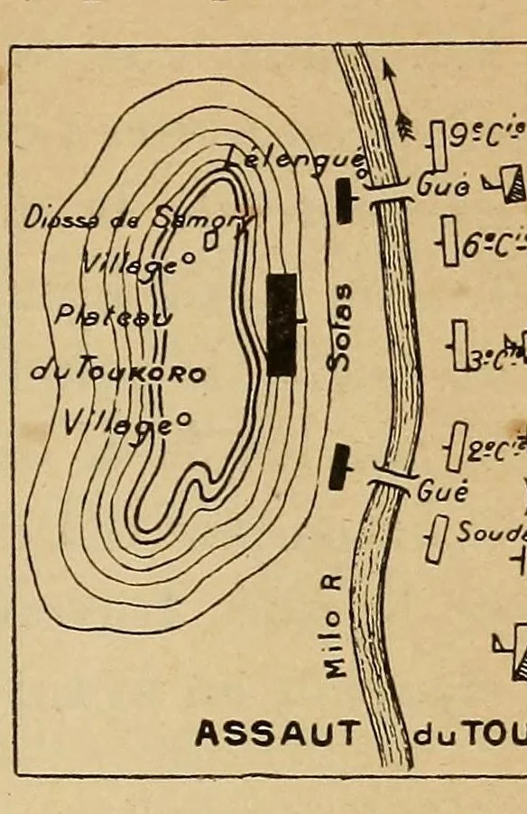 An illustration from Histoire de la conquête du Soudan français (1878-1899), 1901, leaf 243