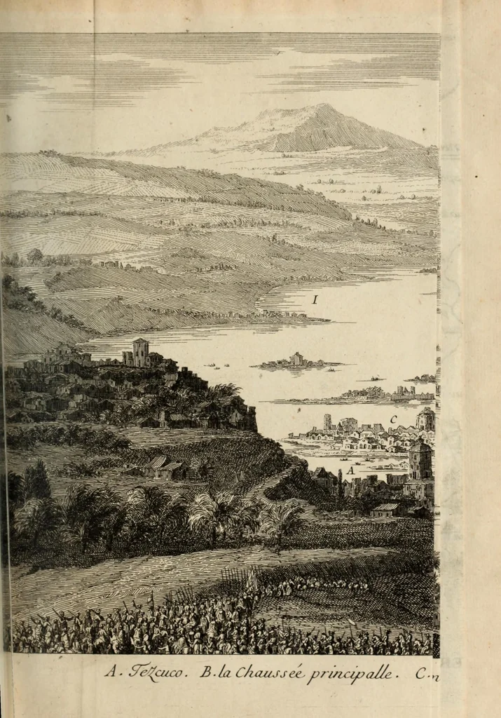 An illustration from Histoire de la conquête du Mexique, ou, de la Nouvelle Espagne, 1691, leaf 317