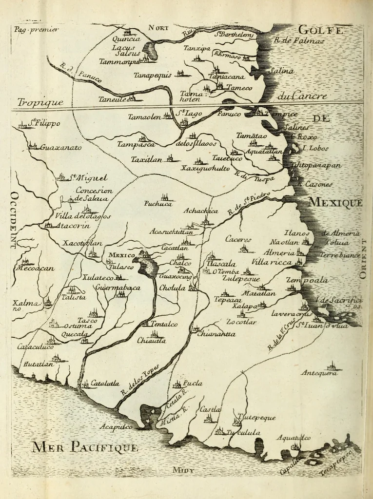 An illustration from Histoire de la conquête du Mexique, ou, de la Nouvelle Espagne, 1691, leaf 320
