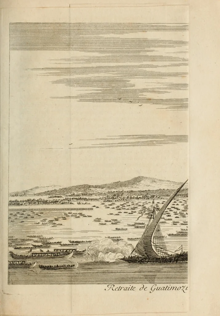 An illustration from Histoire de la conquête du Mexique, ou, de la Nouvelle Espagne, 1691, leaf 689