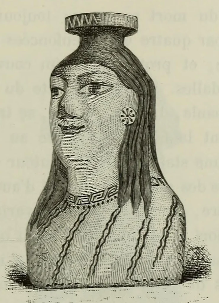 An illustration from Histoire de la céramique: poteries, faiences et porcelaines chez tous les peuples depuis les temps anciens jusqu'à nos jours, 1882, leaf 131