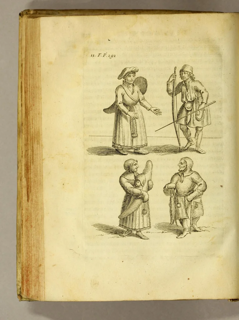 An illustration from Histoire de la Laponie, : sa description, l'origine, les moeurs, la maniere de vivre de ses habitans, leur religion, leur magie, & les choses rares du païs. Avec plusieurs additions & augmentations fort curieuses, qui jusques-icy n'ont pas esté imprimées., 1678, leaf 262