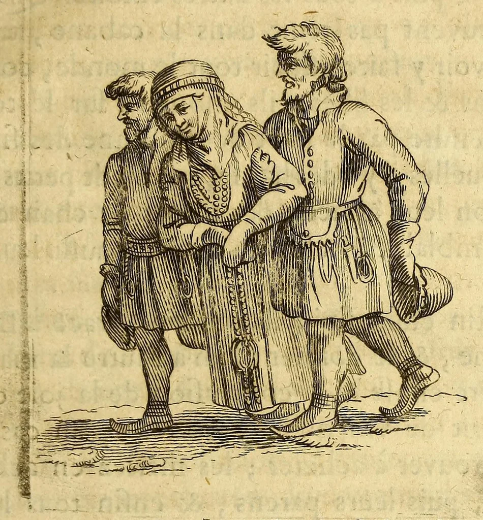 An illustration from Histoire de la Laponie, : sa description, l'origine, les moeurs, la maniere de vivre de ses habitans, leur religion, leur magie, & les choses rares du païs. Avec plusieurs additions & augmentations fort curieuses, qui jusques-icy n'ont pas esté imprimées., 1678, leaf 351