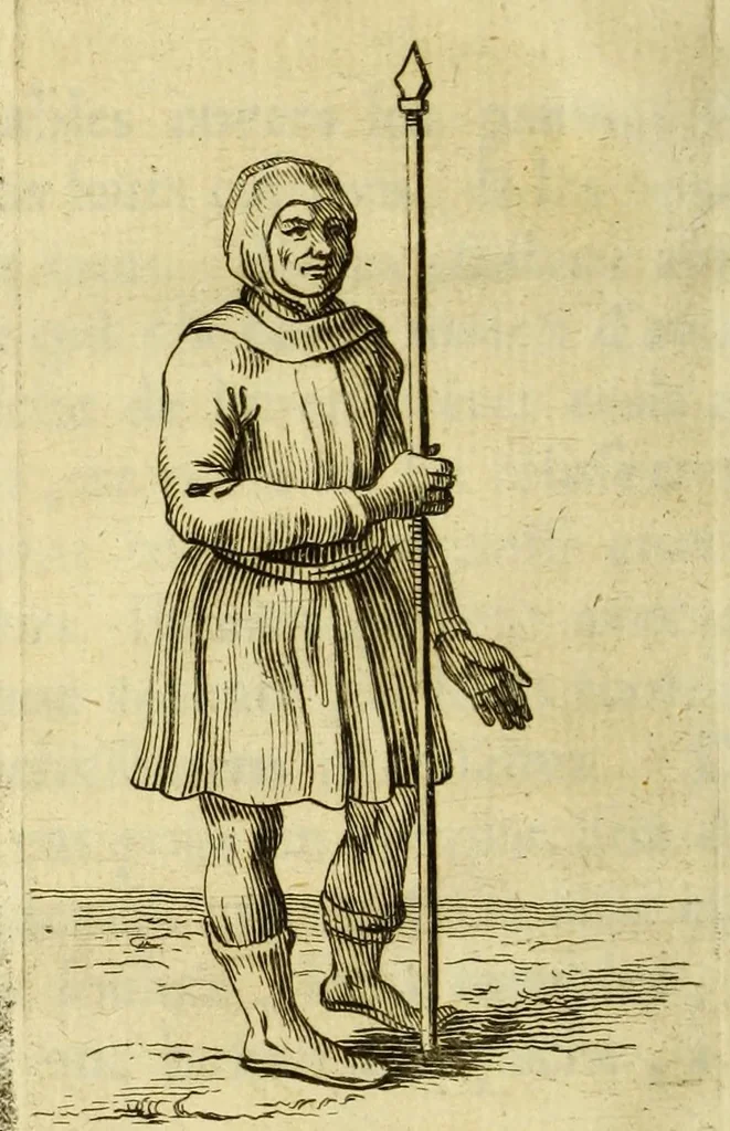 An illustration from Histoire de la Laponie, : sa description, l'origine, les moeurs, la maniere de vivre de ses habitans, leur religion, leur magie, & les choses rares du païs. Avec plusieurs additions & augmentations fort curieuses, qui jusques-icy n'ont pas esté imprimées., 1678, leaf 70