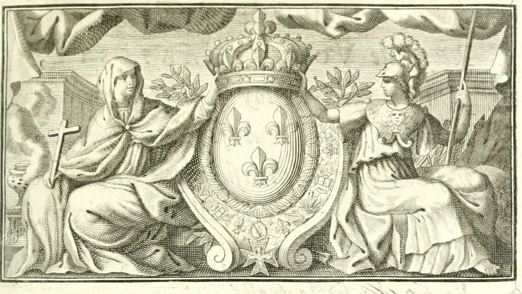 An illustration from Histoire de la Ligue, 1683, leaf 12