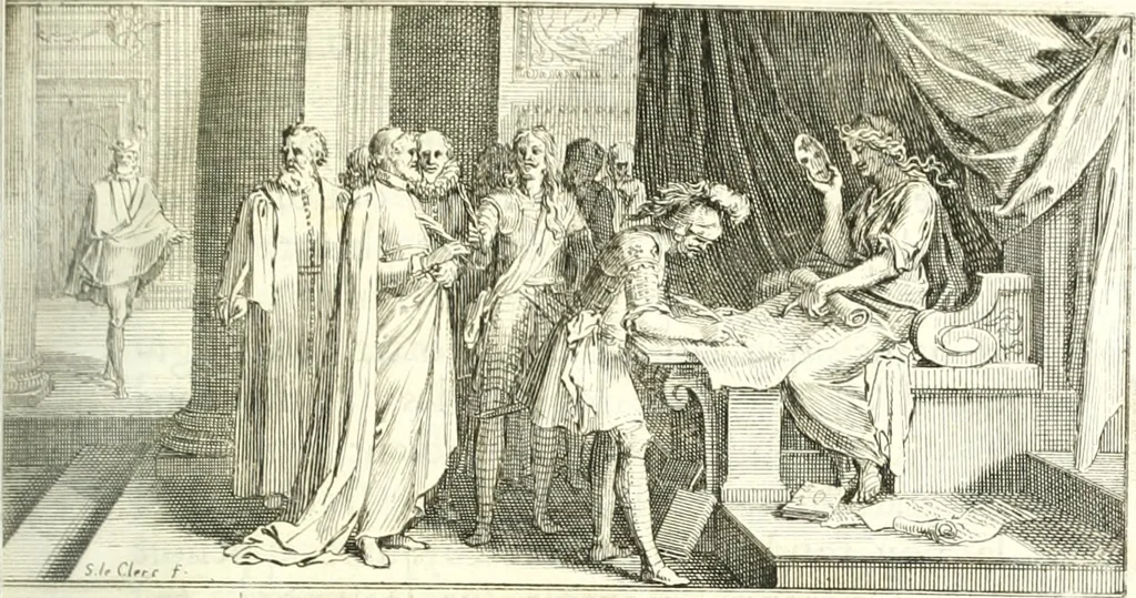 An illustration from Histoire de la Ligue, 1683, leaf 42