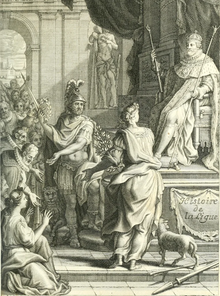 An illustration from Histoire de la Ligue, 1683, leaf 8