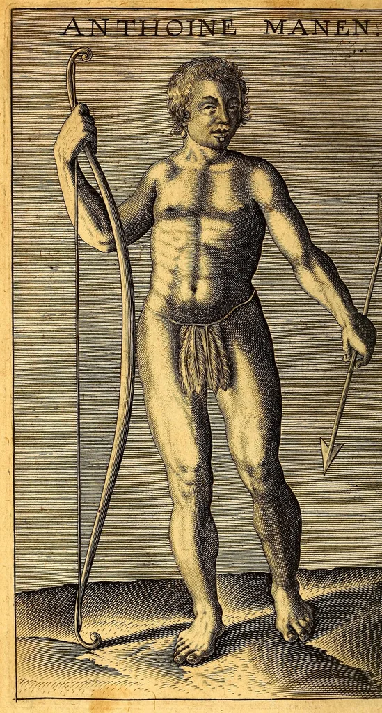 An illustration from Histoire de la mission des peres capucins en l'isle de Maragnan et terres circonuoisines ov est traicte des singularitez admirables & des meurs merueilleuses des indiens habitans de ce pais auec les missiues et aduis qui ont este enuoyez de nouueau, 1614, leaf 736
