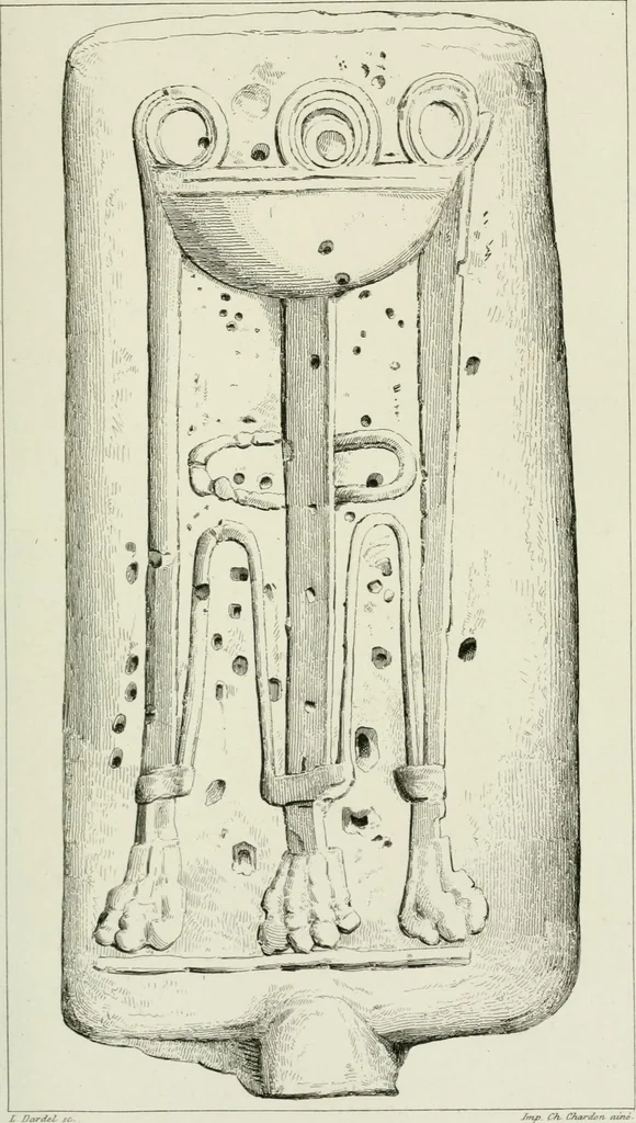 An illustration from Histoire de la monnaie romaine. Traduite de l'allemand par le duc de Blacas, 1865, leaf 180