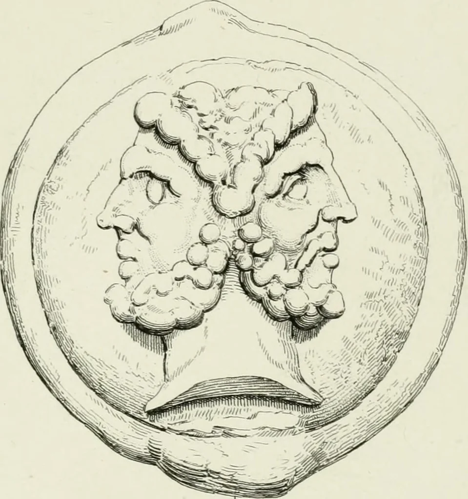 An illustration from Histoire de la monnaie romaine. Traduite de l'allemand par le duc de Blacas, 1865, leaf 188
