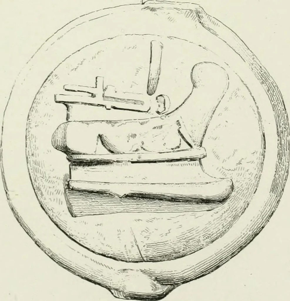 An illustration from Histoire de la monnaie romaine. Traduite de l'allemand par le duc de Blacas, 1865, leaf 188